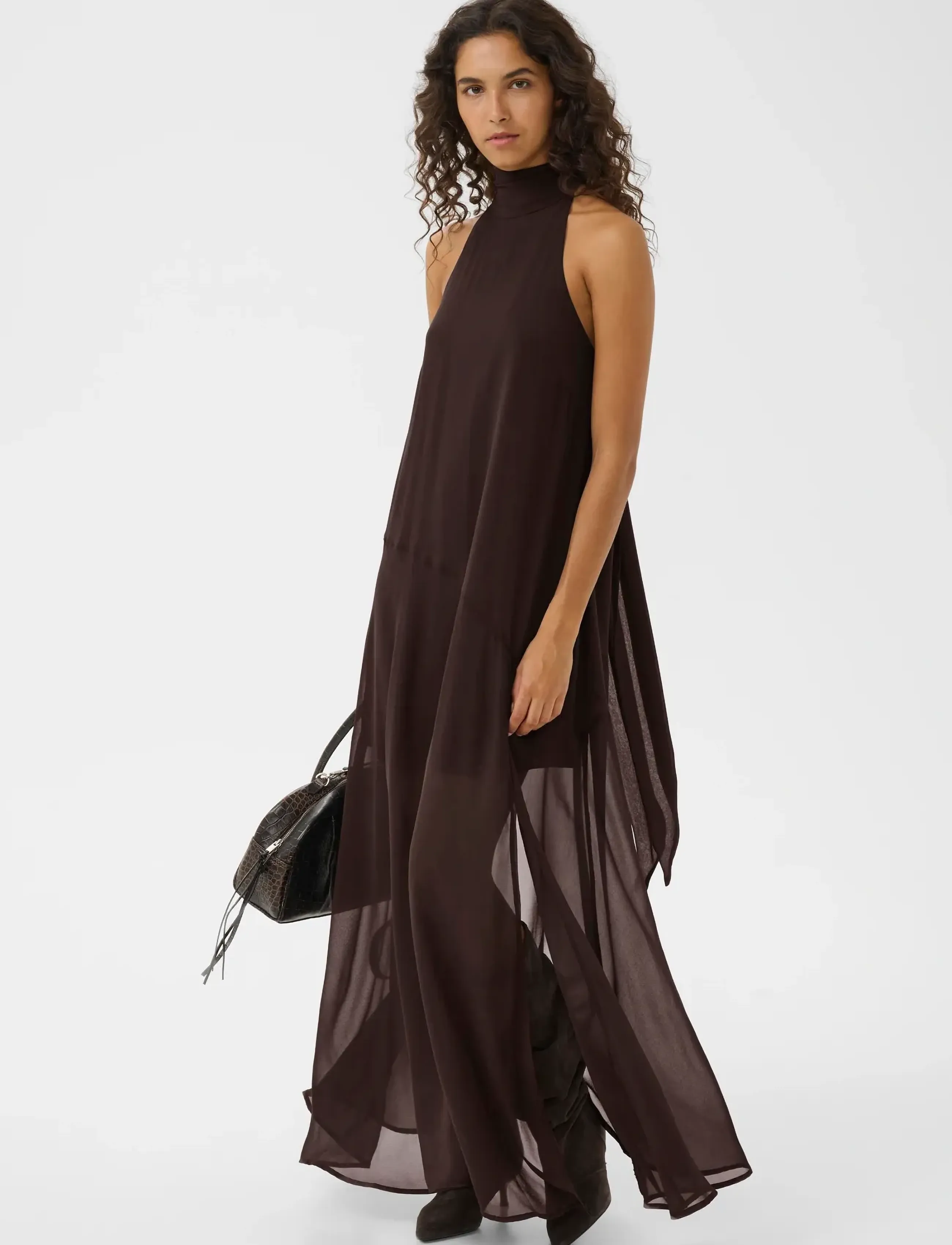 Gestuz Gzdorah Dress, 42, Brown, Kjoler > Maxikjole, Dame
