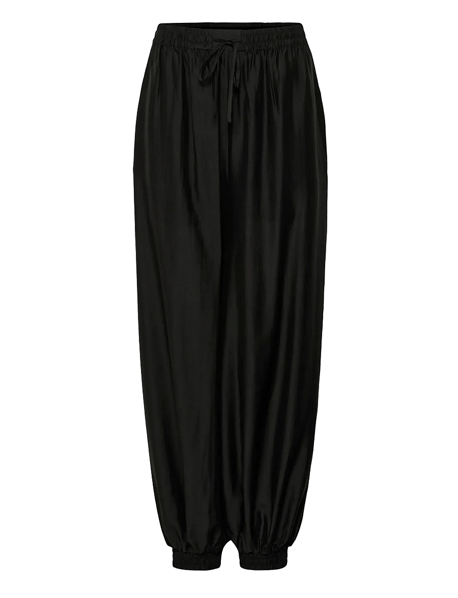 Gestuz - GZsiora HW balloon pants - hosen mit geradem bein - black - 1
