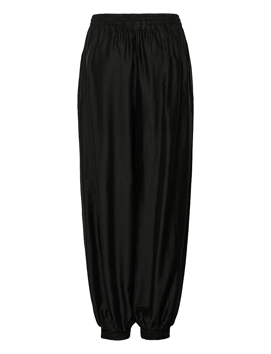 Gestuz - GZsiora HW balloon pants - hosen mit geradem bein - black - 2