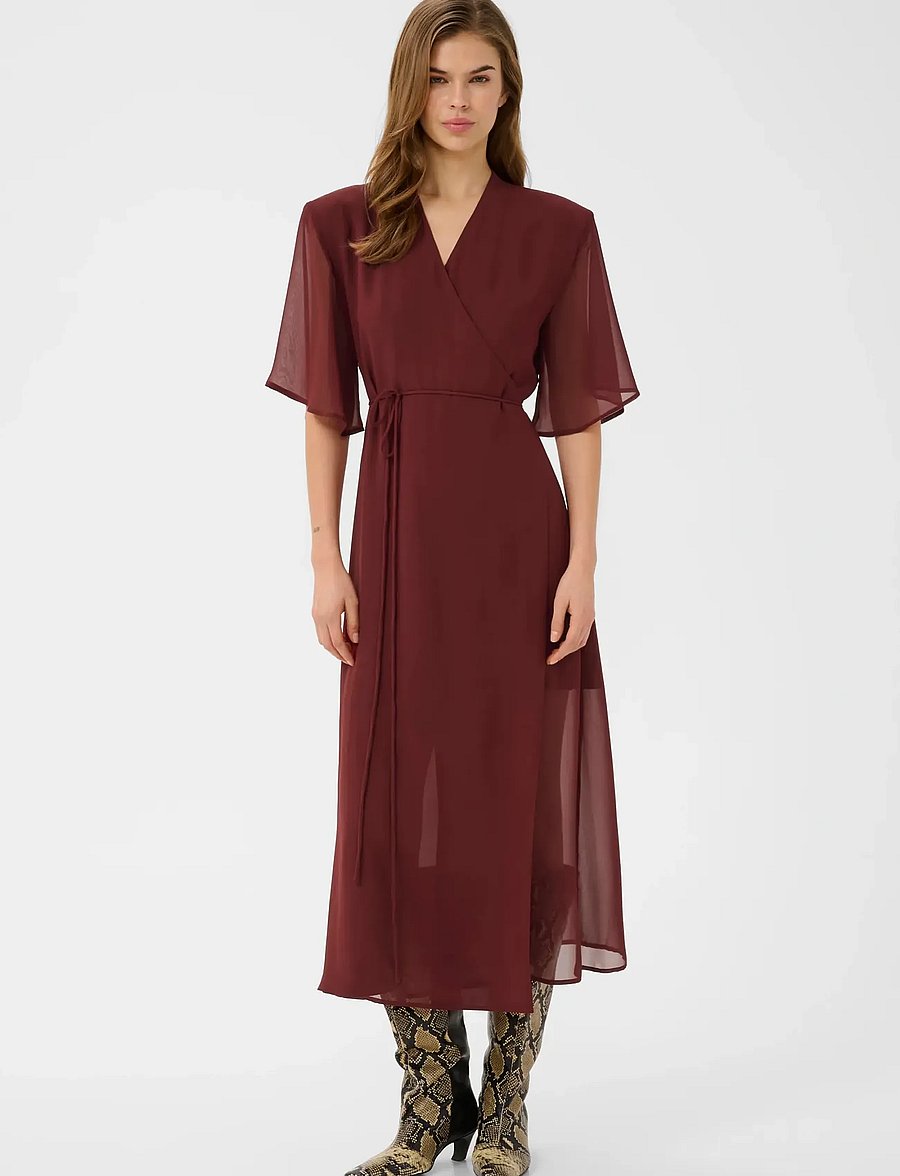 Gestuz - GZdorah wrap dress - wickelkleider - cabernet - 3