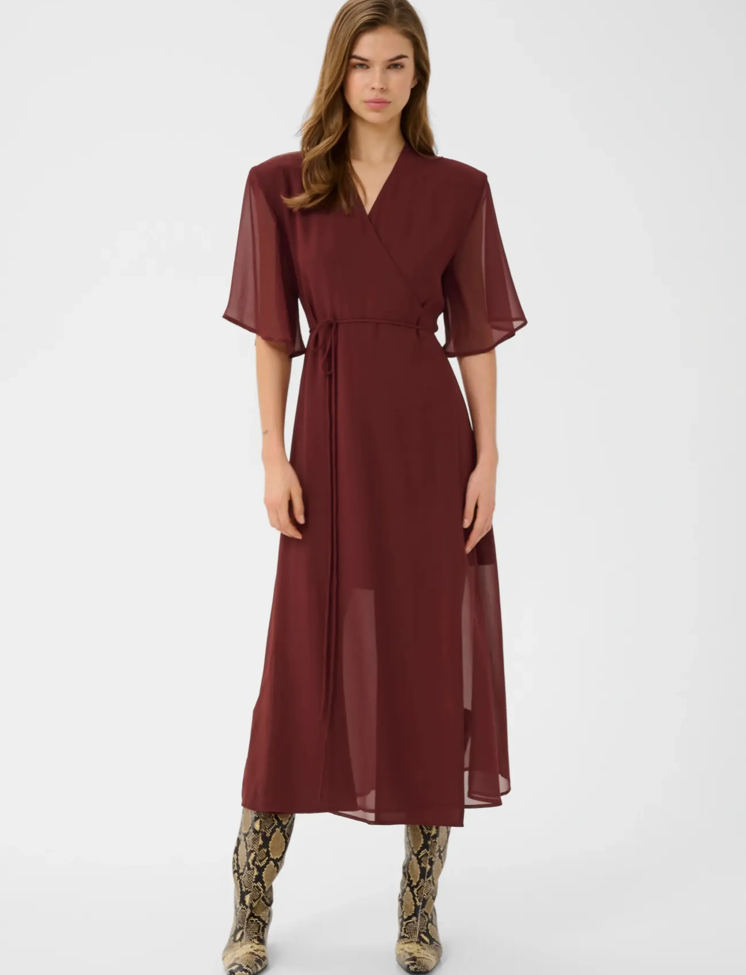 Gestuz GZdorah wrap dress - Kjoler - CABERNET / burgundy