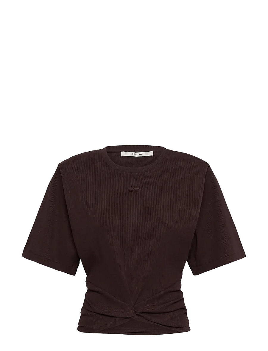 Gestuz - GZbetty tee - crop tops - deep plum - 0