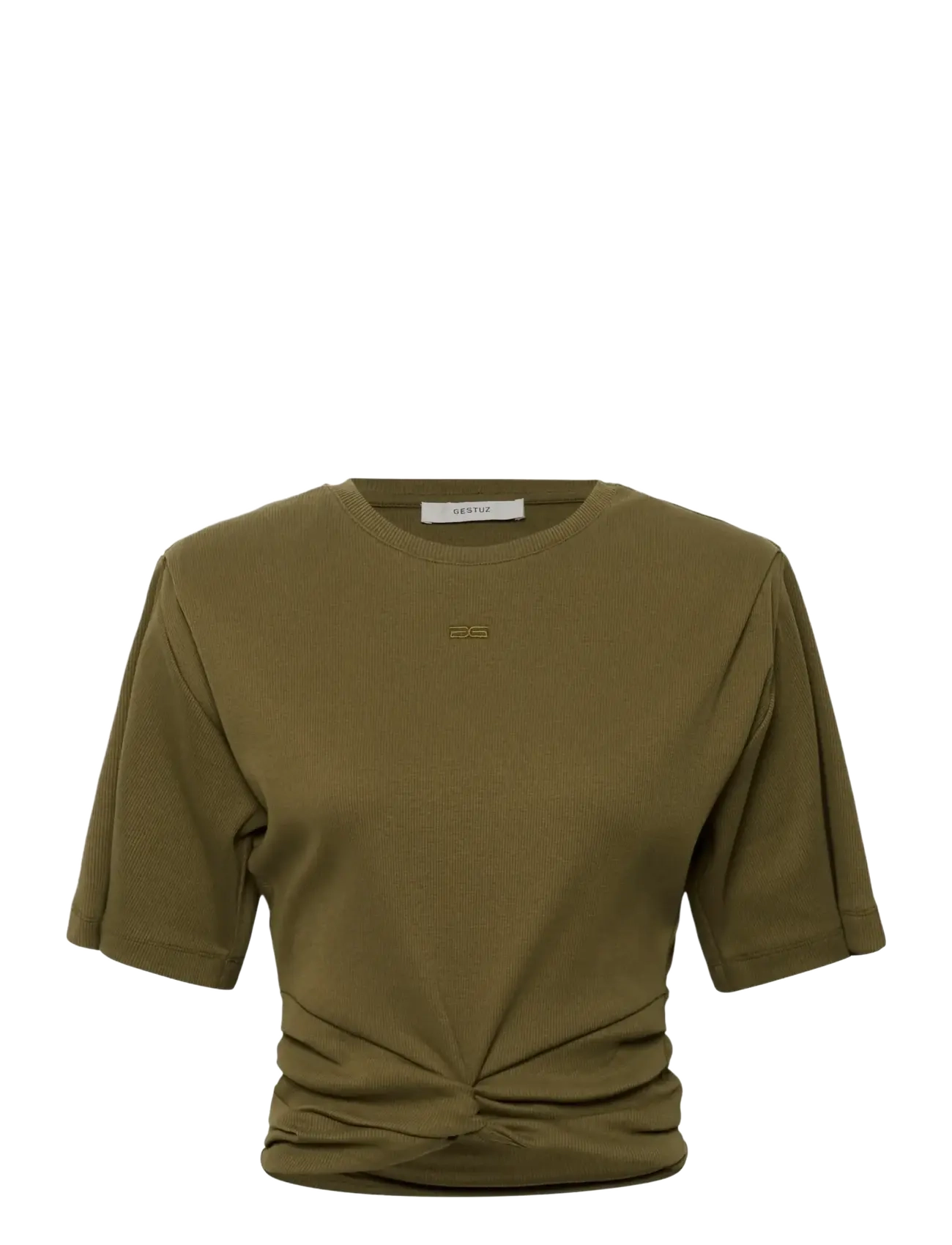 Gestuz GZbetty tee - Crop tops - MILITARY OLIVE / khaki/green