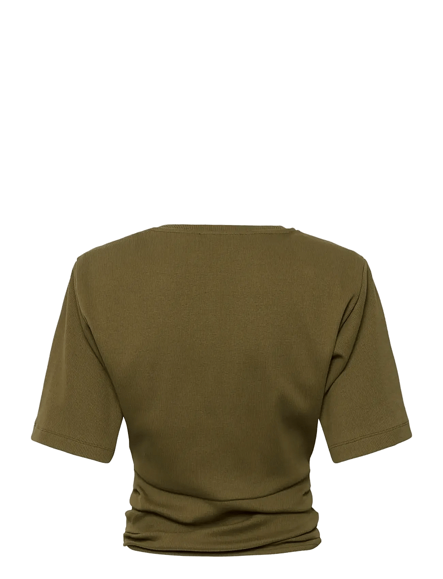 Gestuz - GZbetty tee - crop tops - military olive - 2