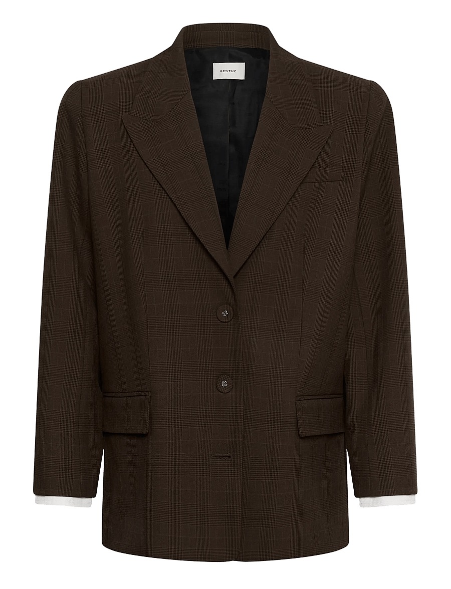Gestuz - GZlavana blazer - brown check - 0