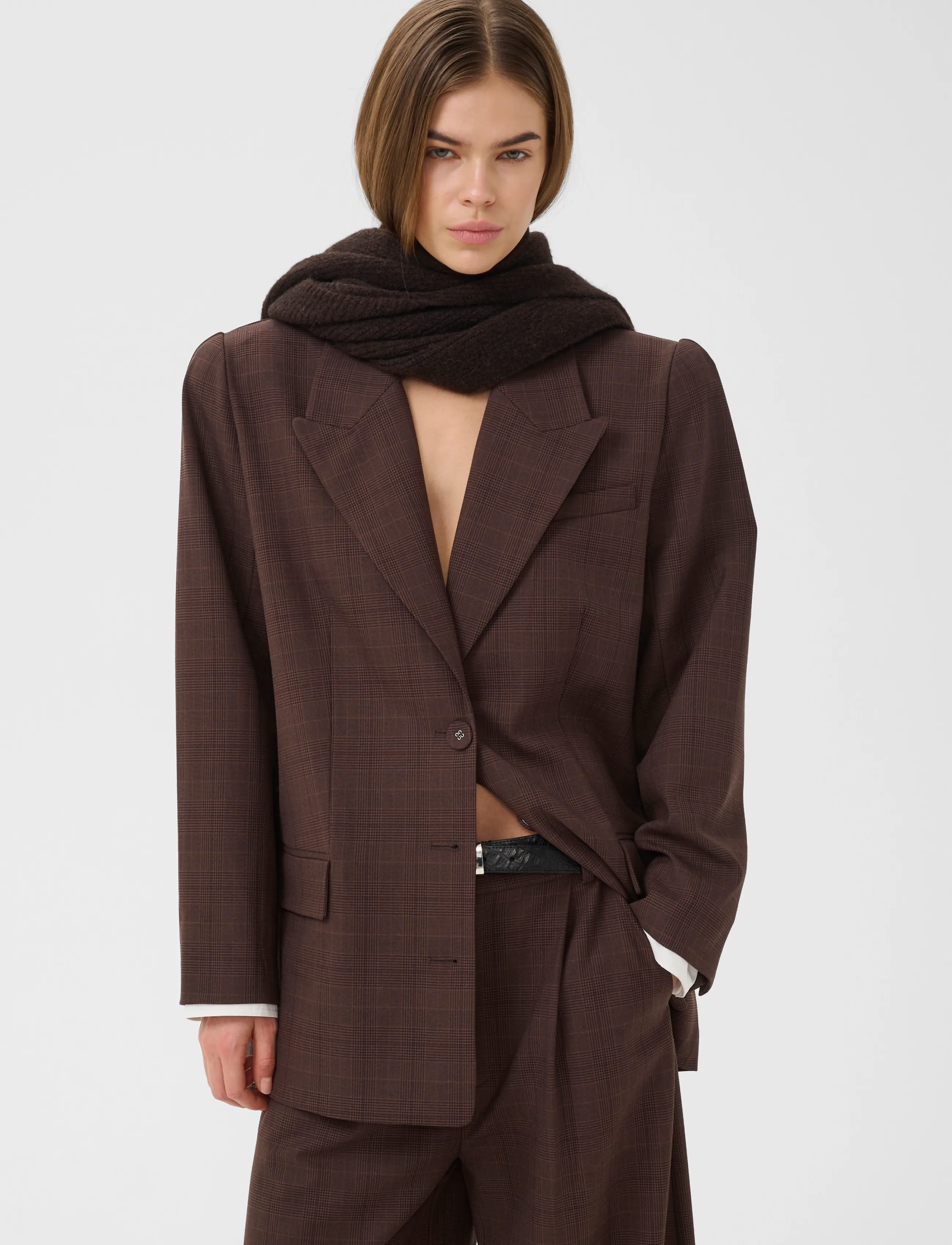 Gestuz - GZlavana blazer - brown check - 2