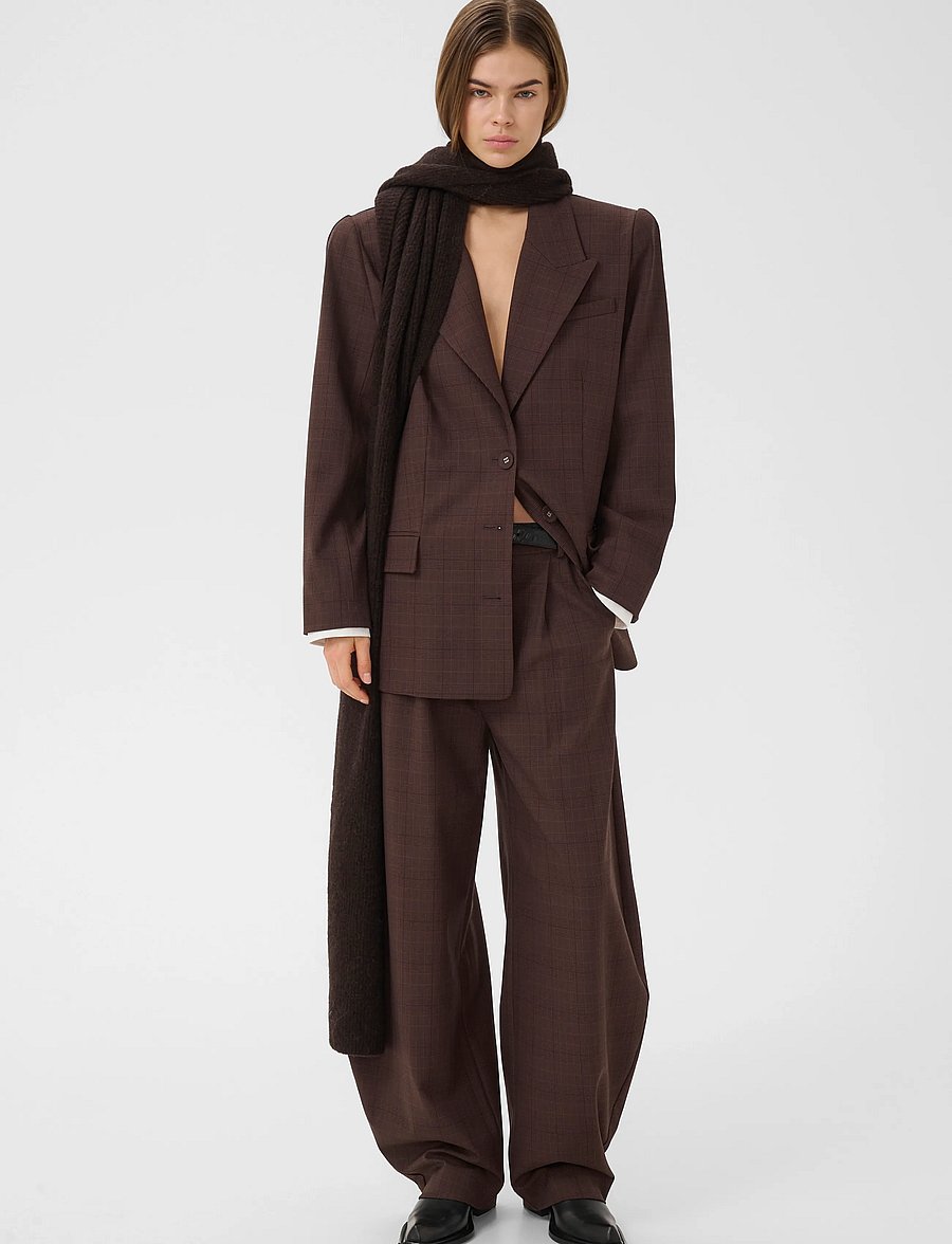 Gestuz - GZlavana blazer - brown check - 3