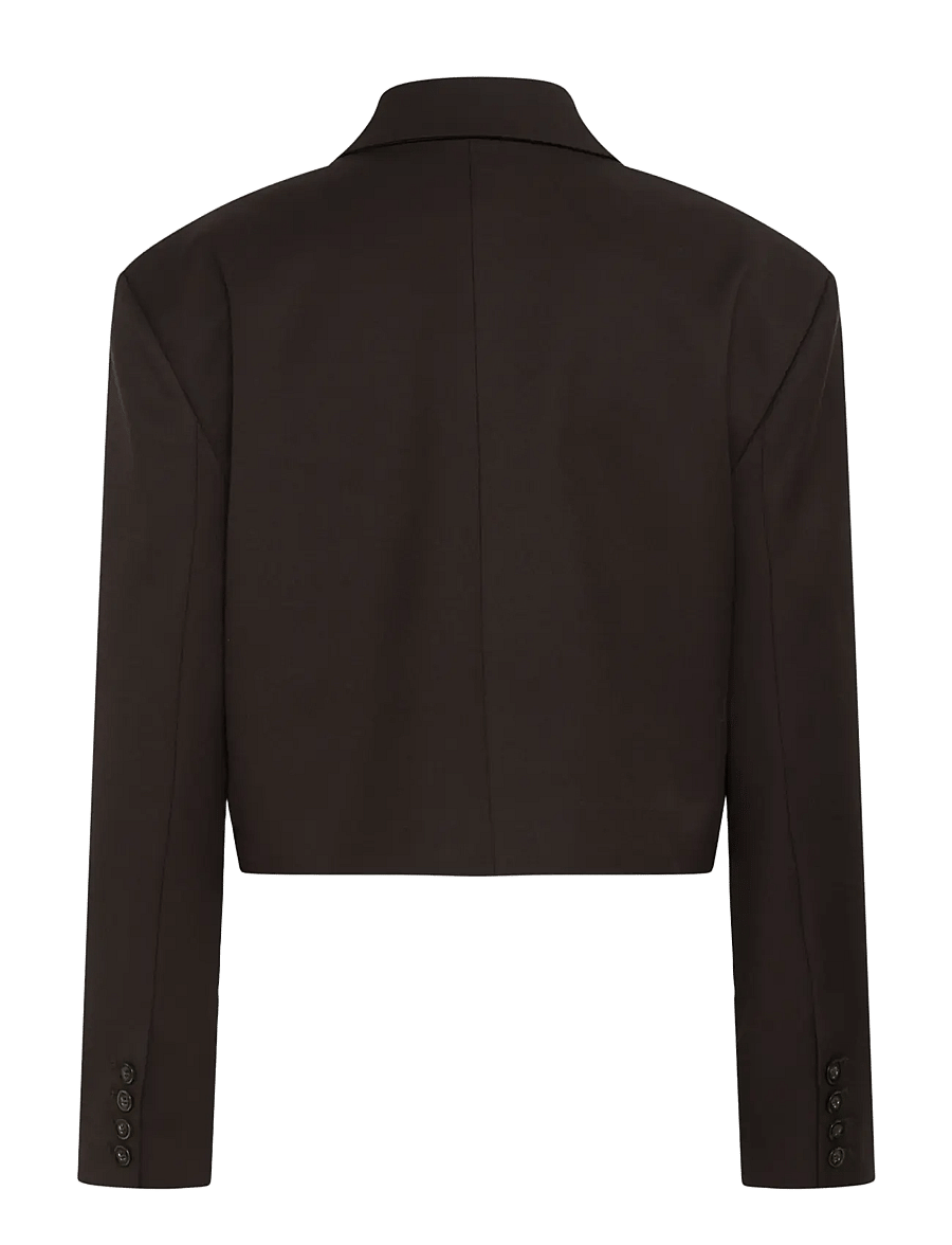 Gestuz - GZpaula short blazer - cropped blazers - ganache - 1