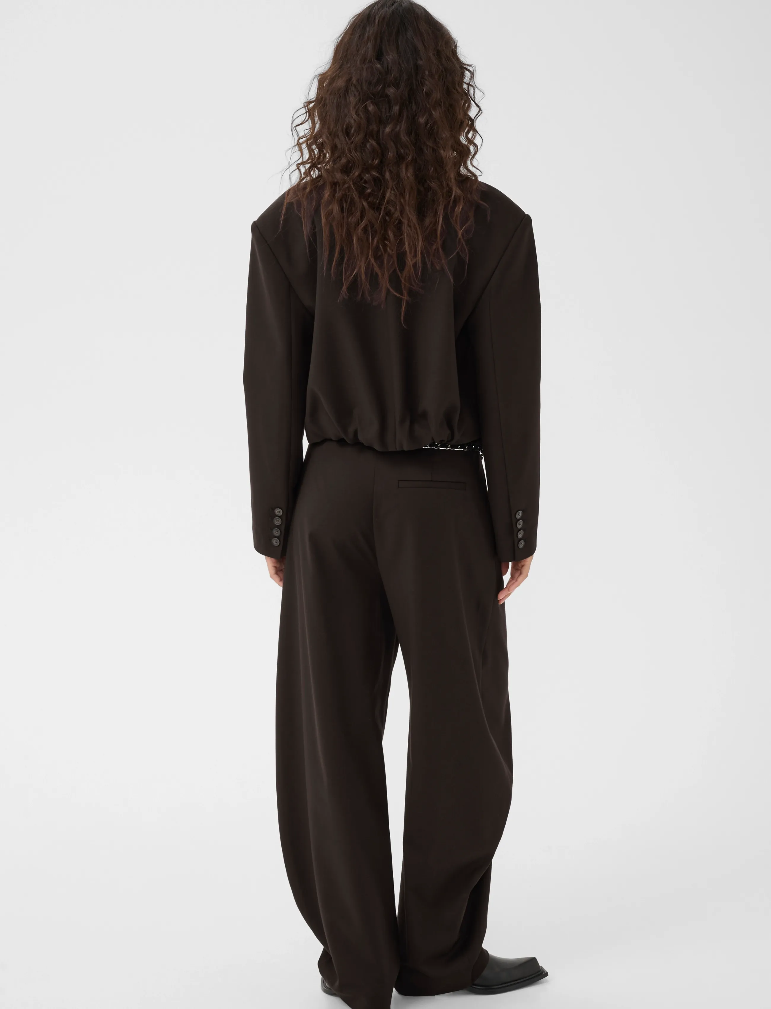 Gestuz - GZpaula short blazer - cropped blazers - ganache - 4