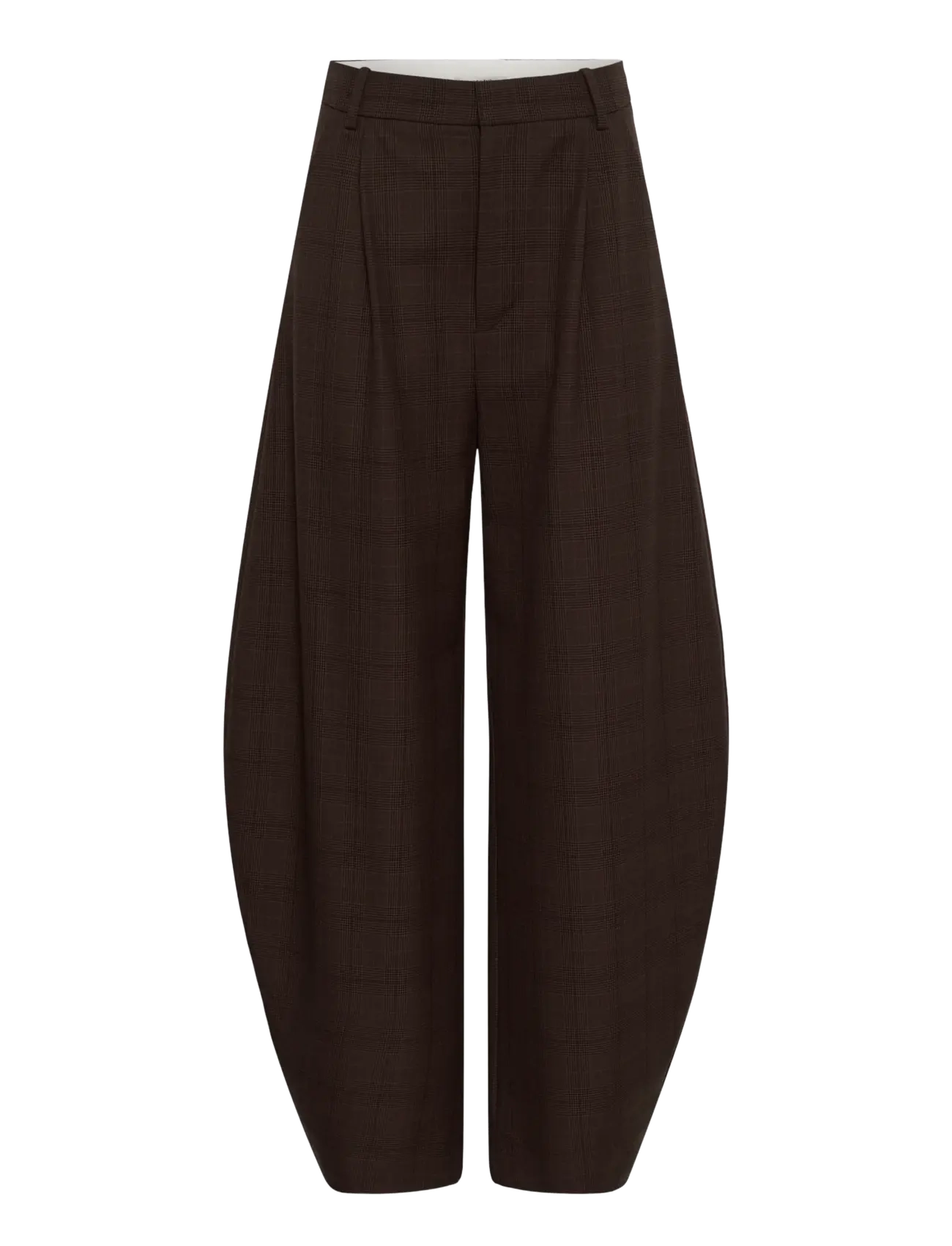 Gestuz GZlavana HW pants - Tänavastiil - BROWN CHECK / brown