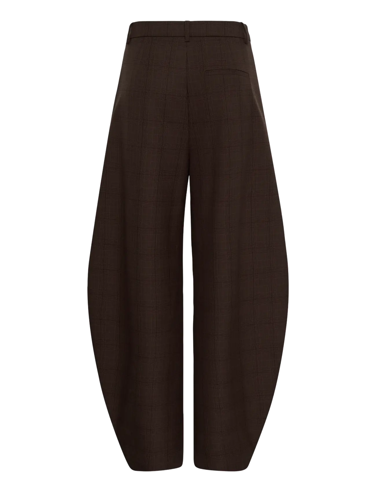 Gestuz - GZlavana HW pants - barrel-püksid - brown check - 1