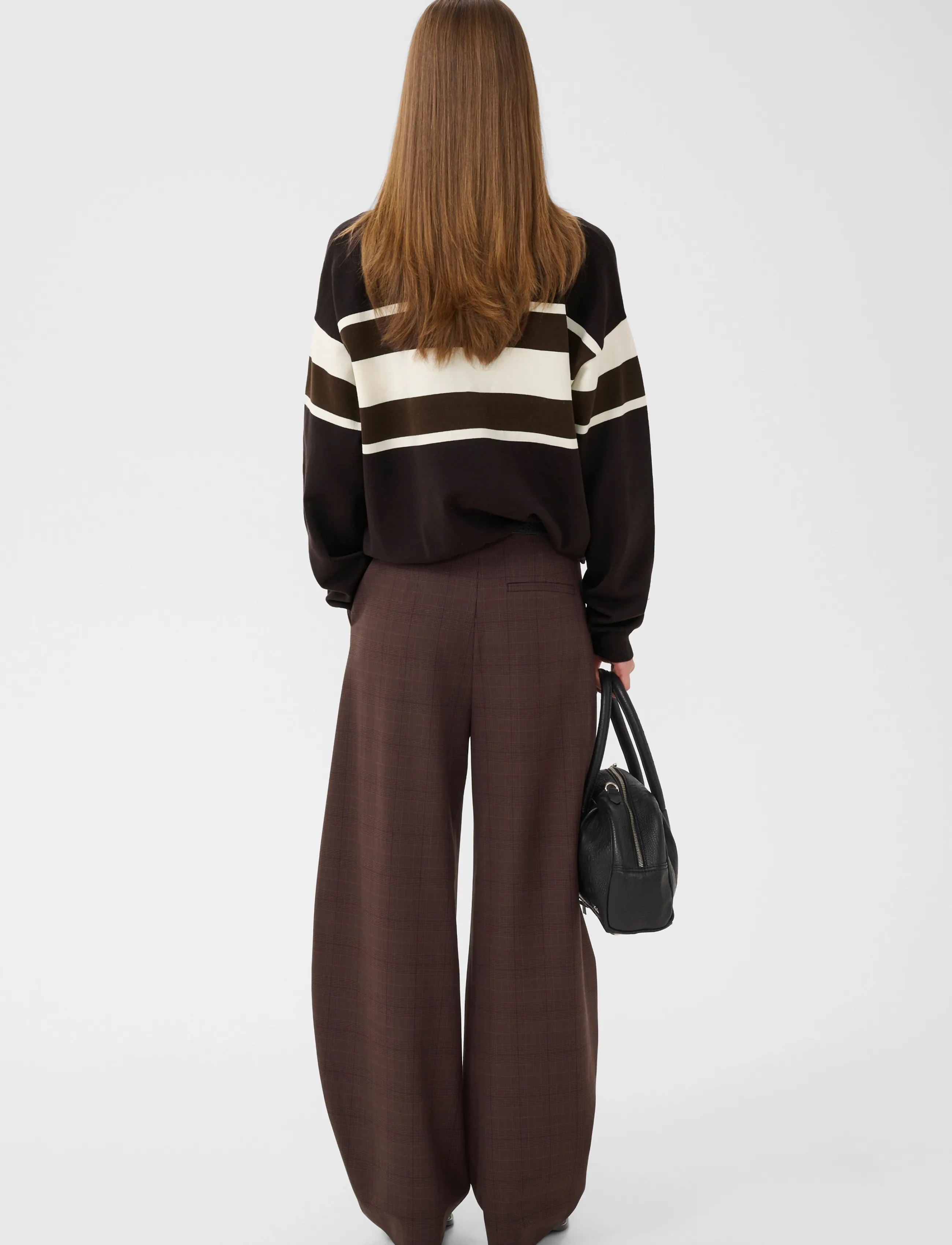Gestuz - GZlavana HW pants - barrel-püksid - brown check - 4