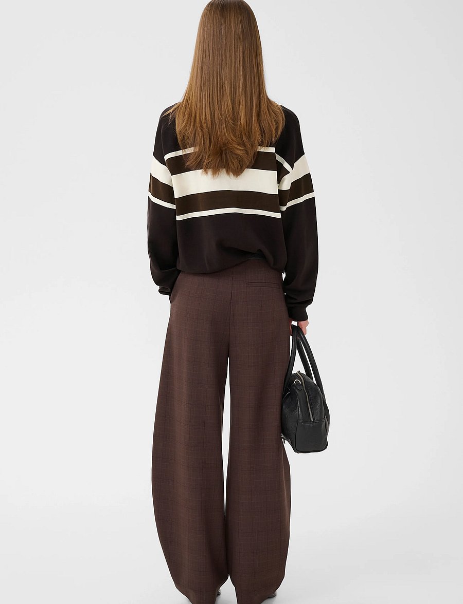 Gestuz - GZlavana HW pants - barrel-püksid - brown check - 4