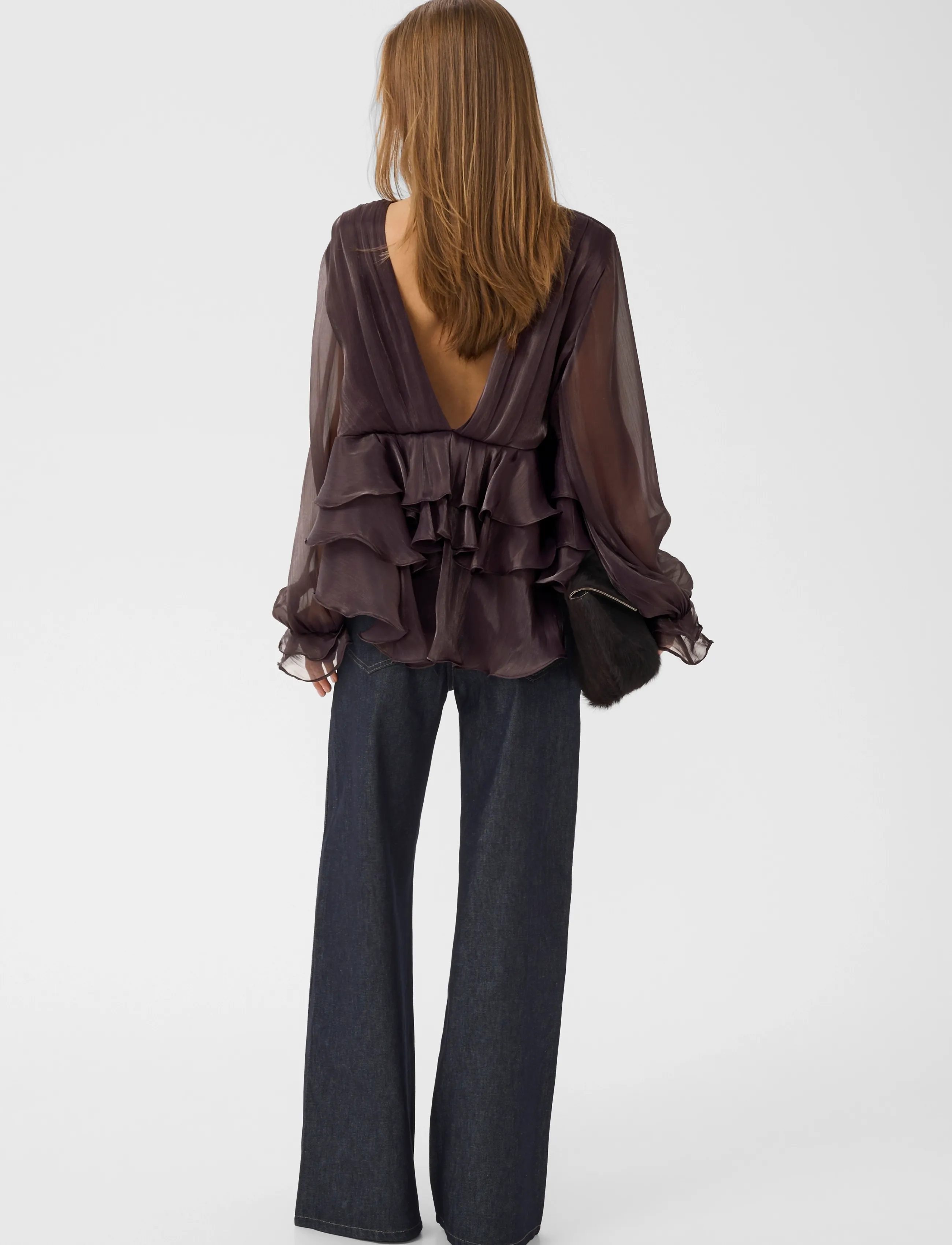 Gestuz - GZlicie blouse - långärmade blusar - deep plum - 4