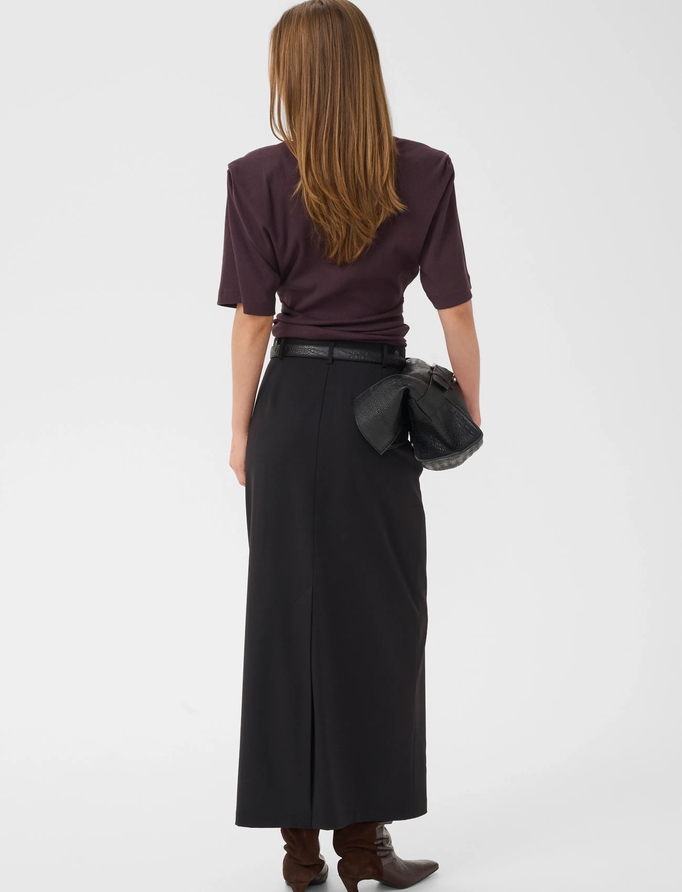 Gestuz - GZpaula HW pencil skirt - maxikjolar - black - 4