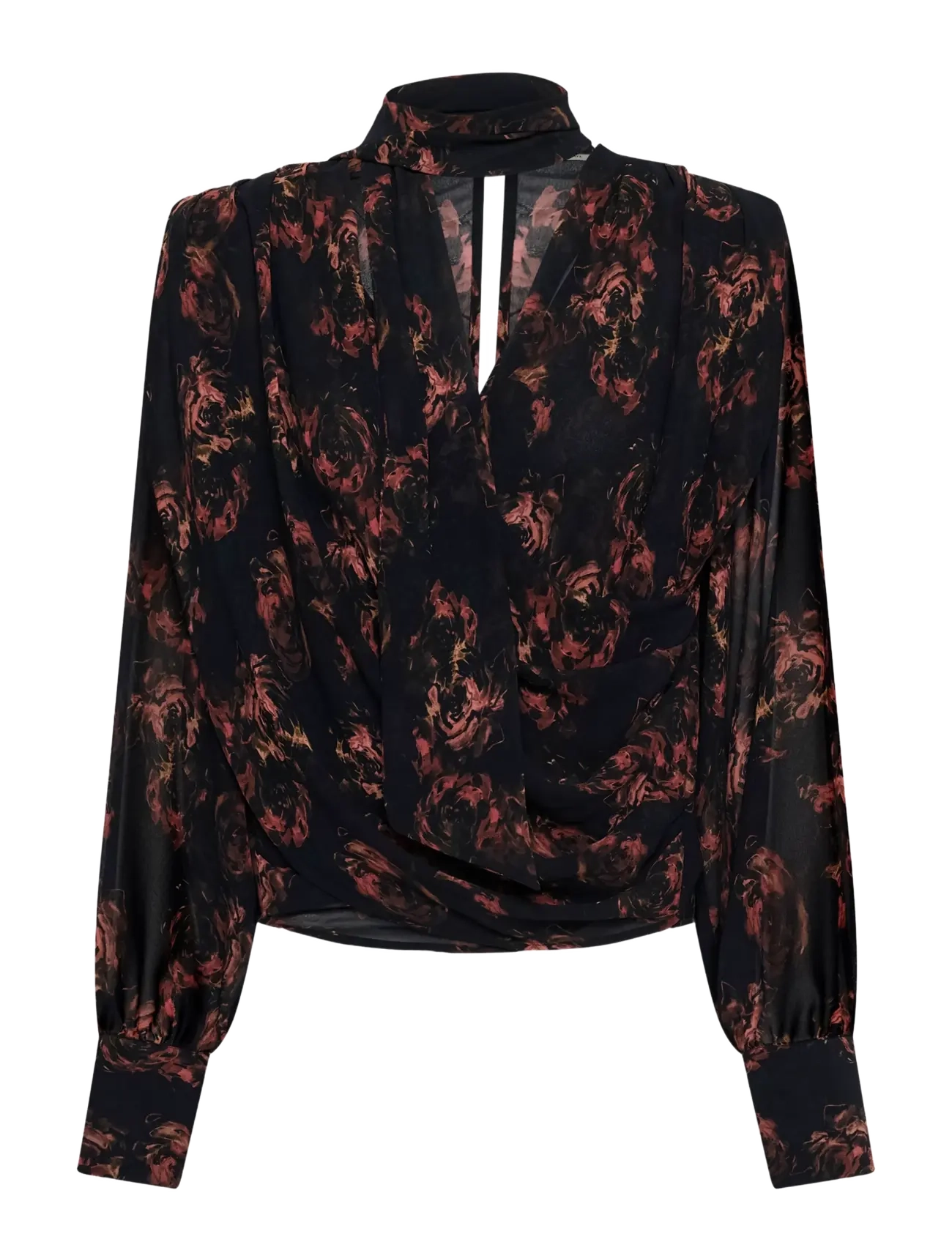 Gestuz GZleean P blouse - Tänavastiil - DARK ROSES / black