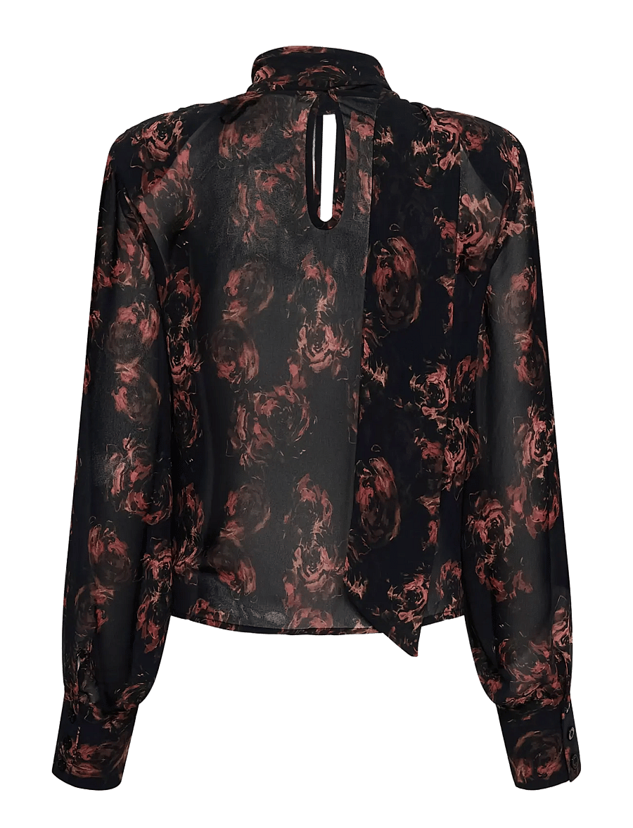 Gestuz - GZleean P blouse - pikkade varrukatega pluusid - dark roses - 1