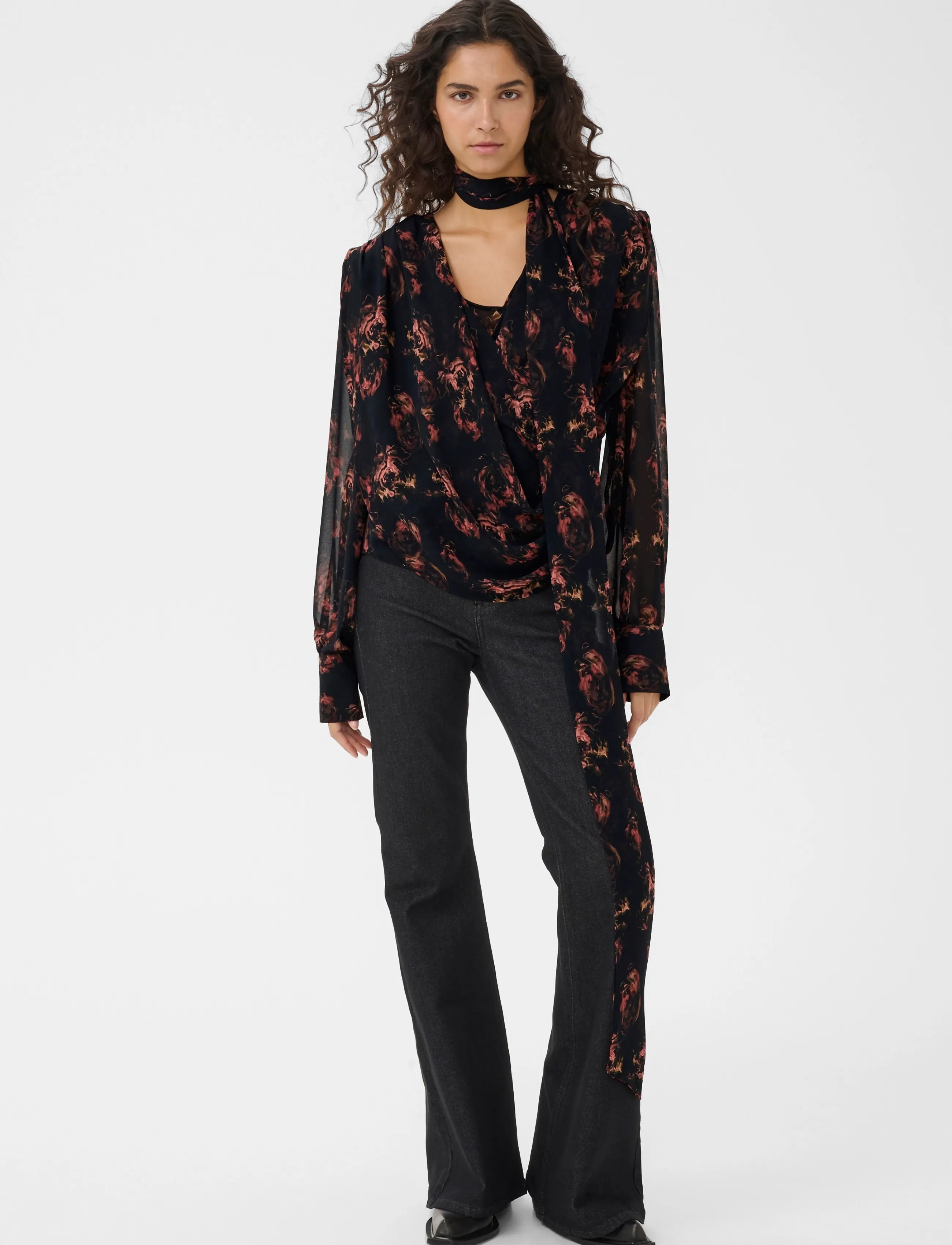 Gestuz - GZleean P blouse - pikkade varrukatega pluusid - dark roses - 3
