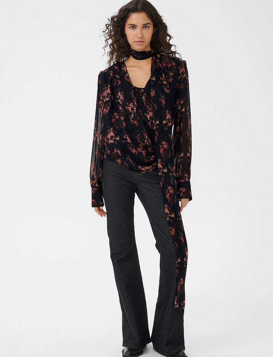 Gestuz - GZleean P blouse - pikkade varrukatega pluusid - dark roses - 3