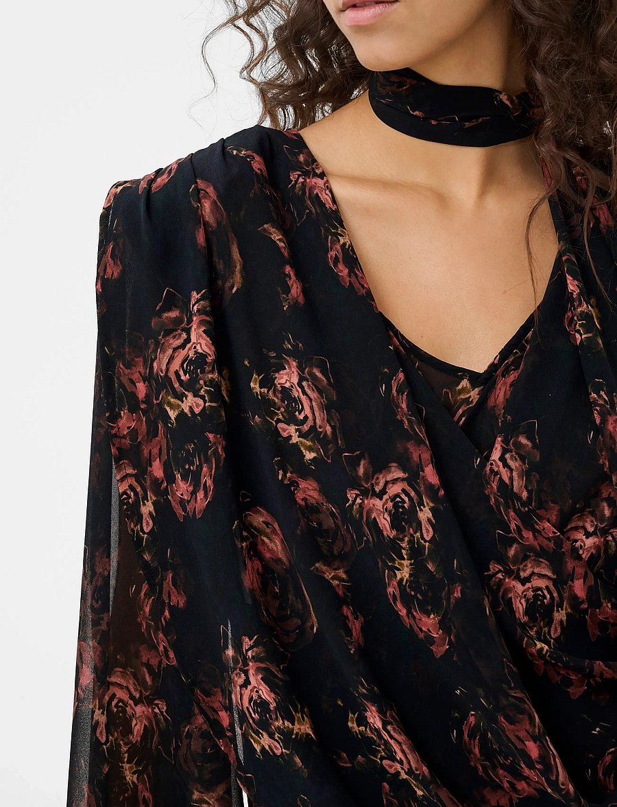 Gestuz - GZleean P blouse - pikkade varrukatega pluusid - dark roses - 5