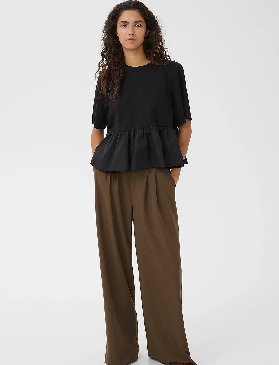 Gestuz - GZerin blouse - lühikeste varrukatega pluusid - black - 3
