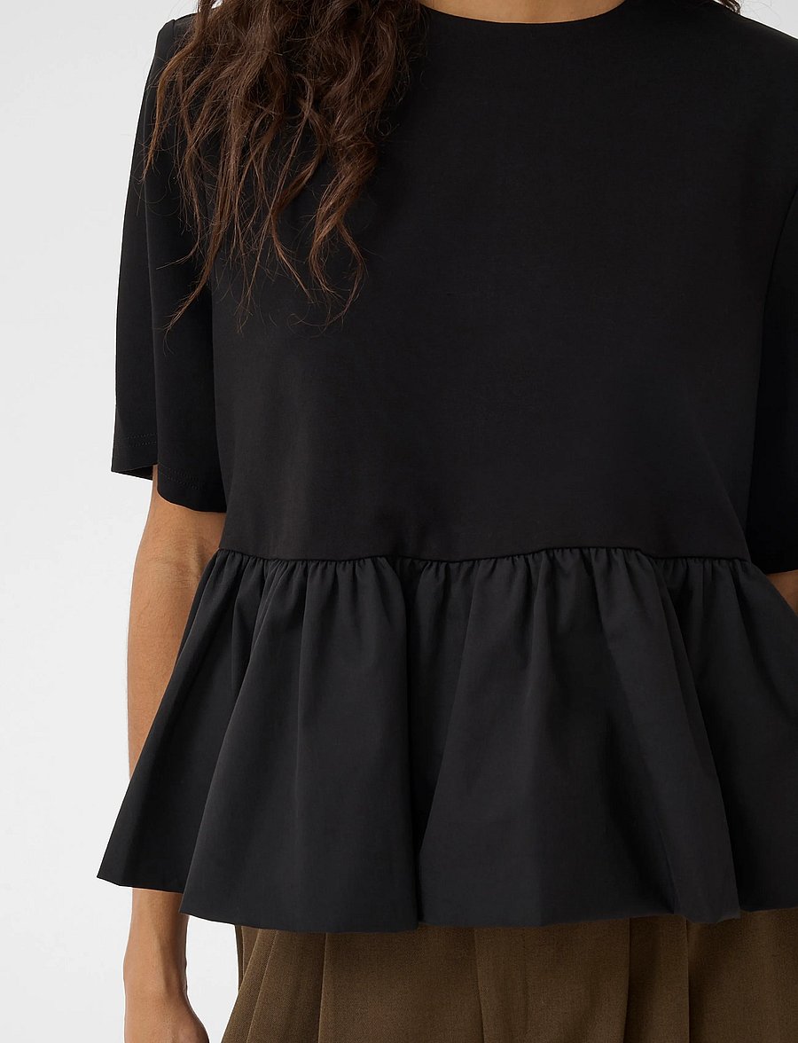 Gestuz - GZerin blouse - lühikeste varrukatega pluusid - black - 5
