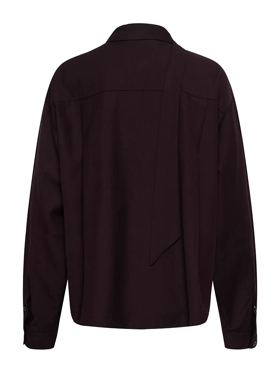 Gestuz - GZschany shirt - långärmade skjortor - deep plum - 1