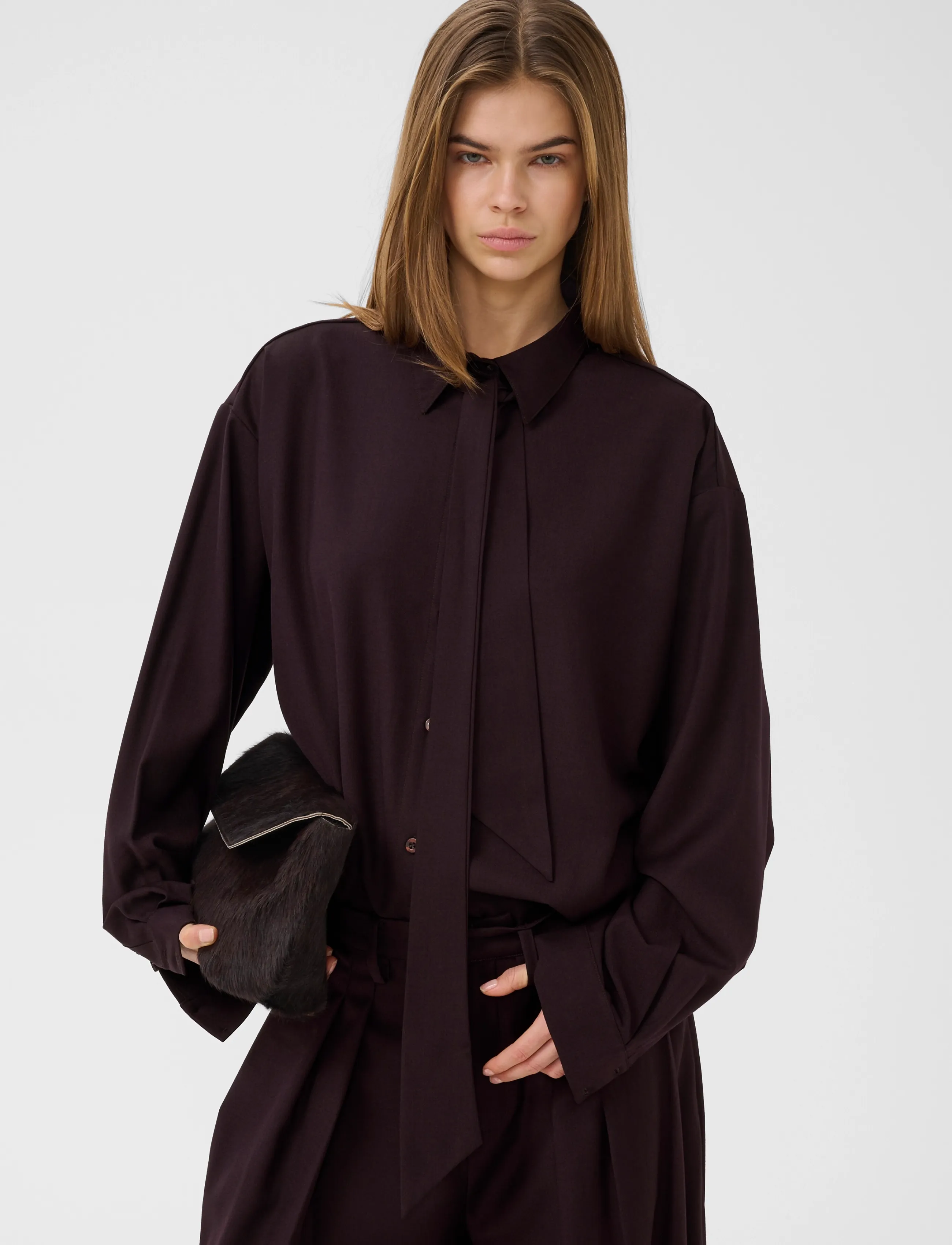 Gestuz - GZschany shirt - långärmade skjortor - deep plum - 2