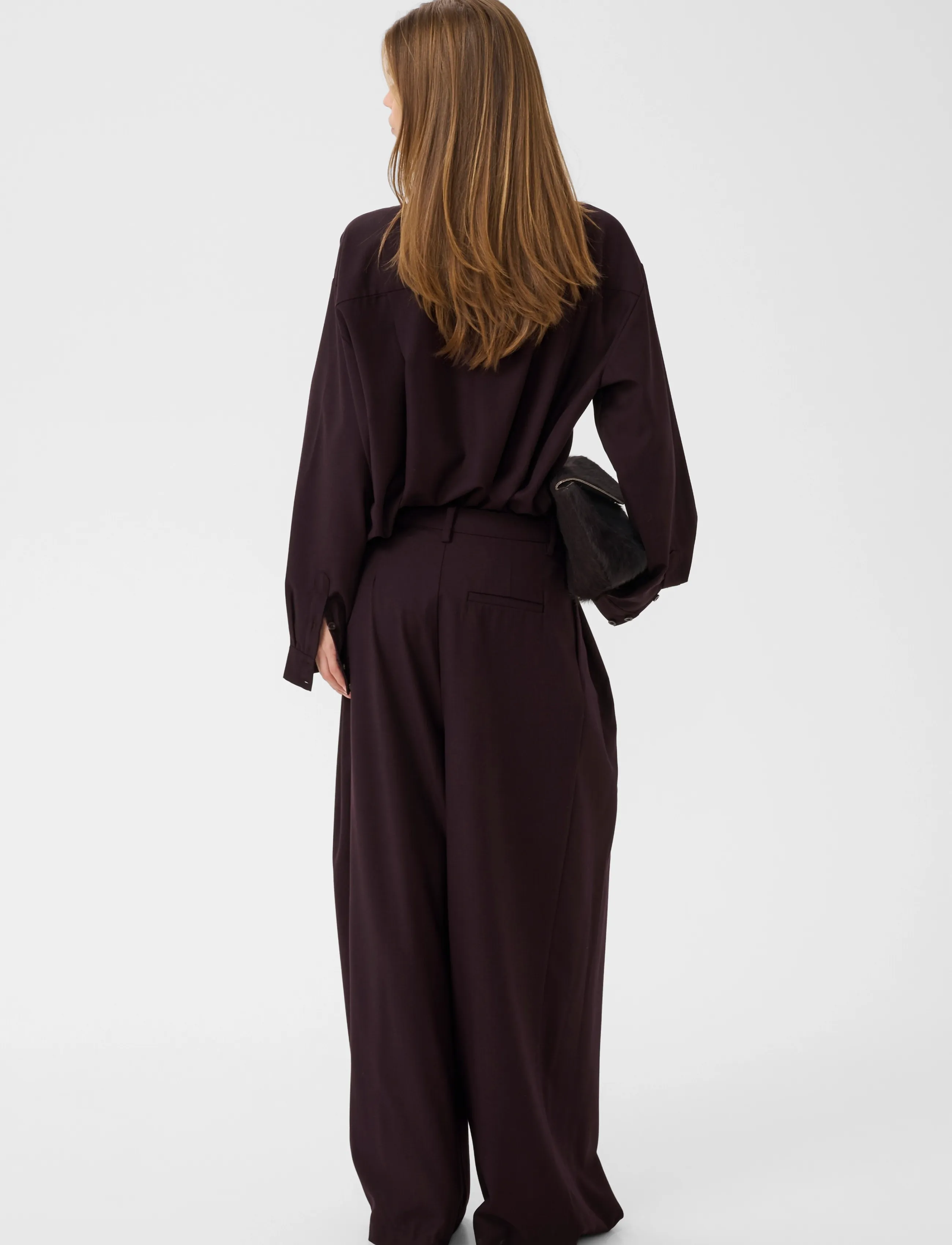 Gestuz - GZschany shirt - långärmade skjortor - deep plum - 4