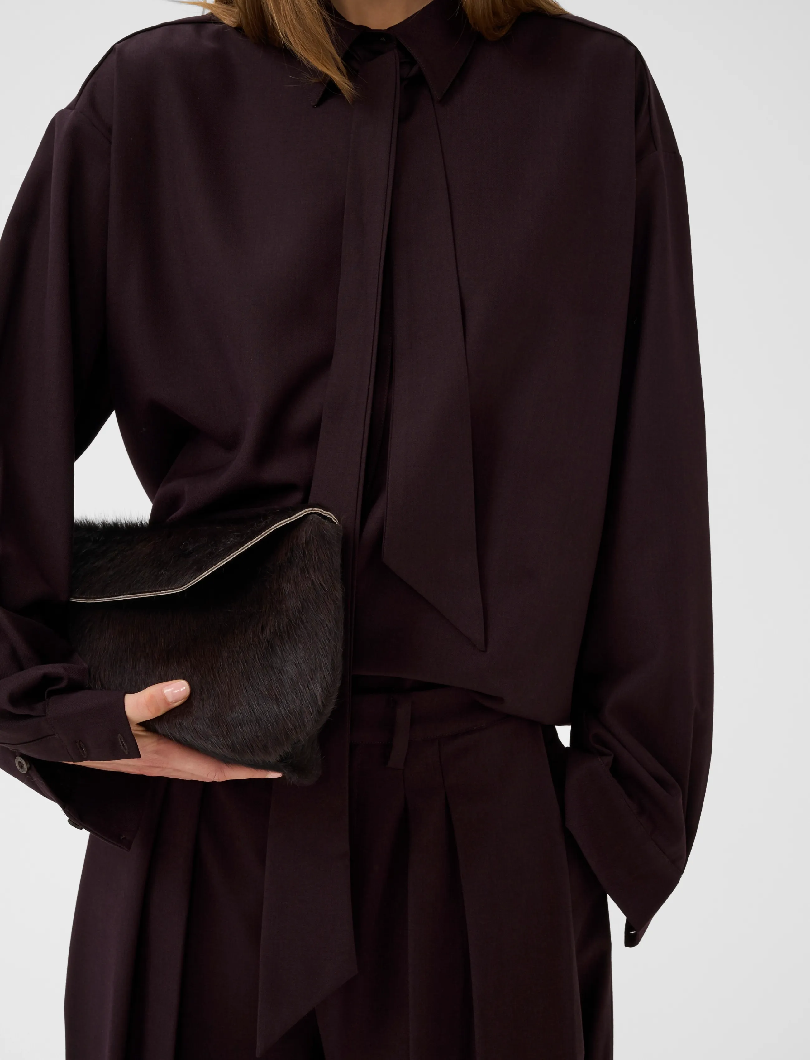 Gestuz - GZschany shirt - långärmade skjortor - deep plum - 5