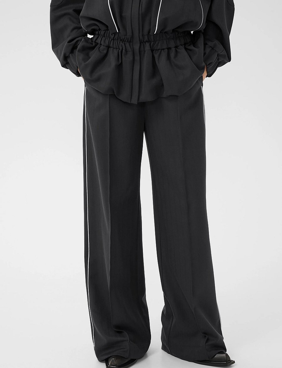 Gestuz - GZalezia HW pants - sirged püksid - grey herringbone - 2