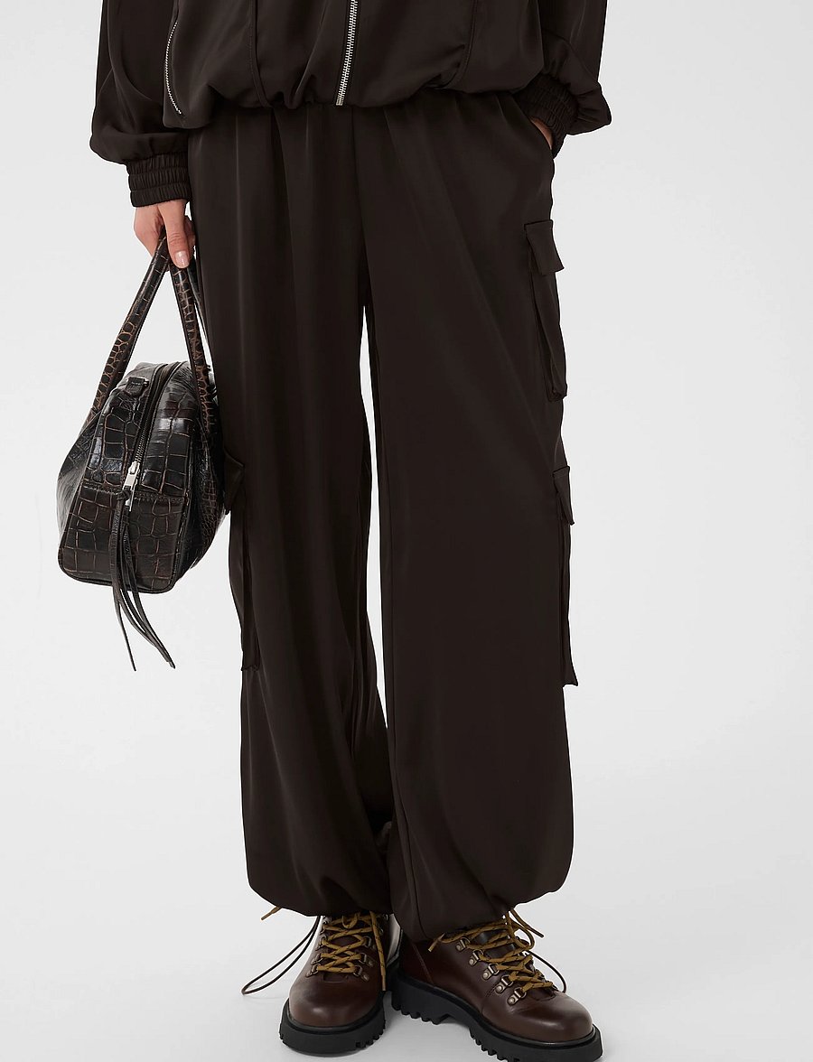 Gestuz - GZdarzi HW pants - cargobyxor - ganache - 2