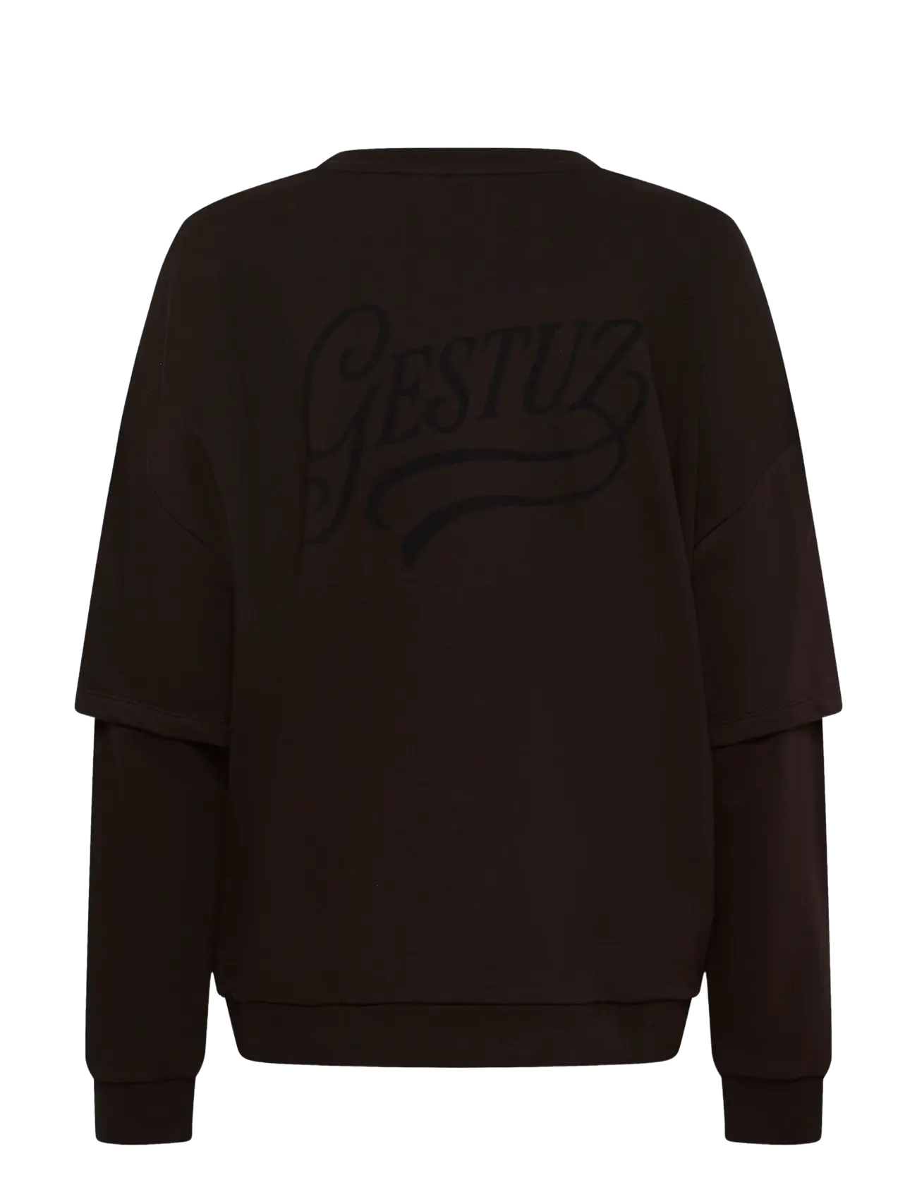 Gestuz - GZgilsa layered sweatshirt - sweatshirts - ganache - 1