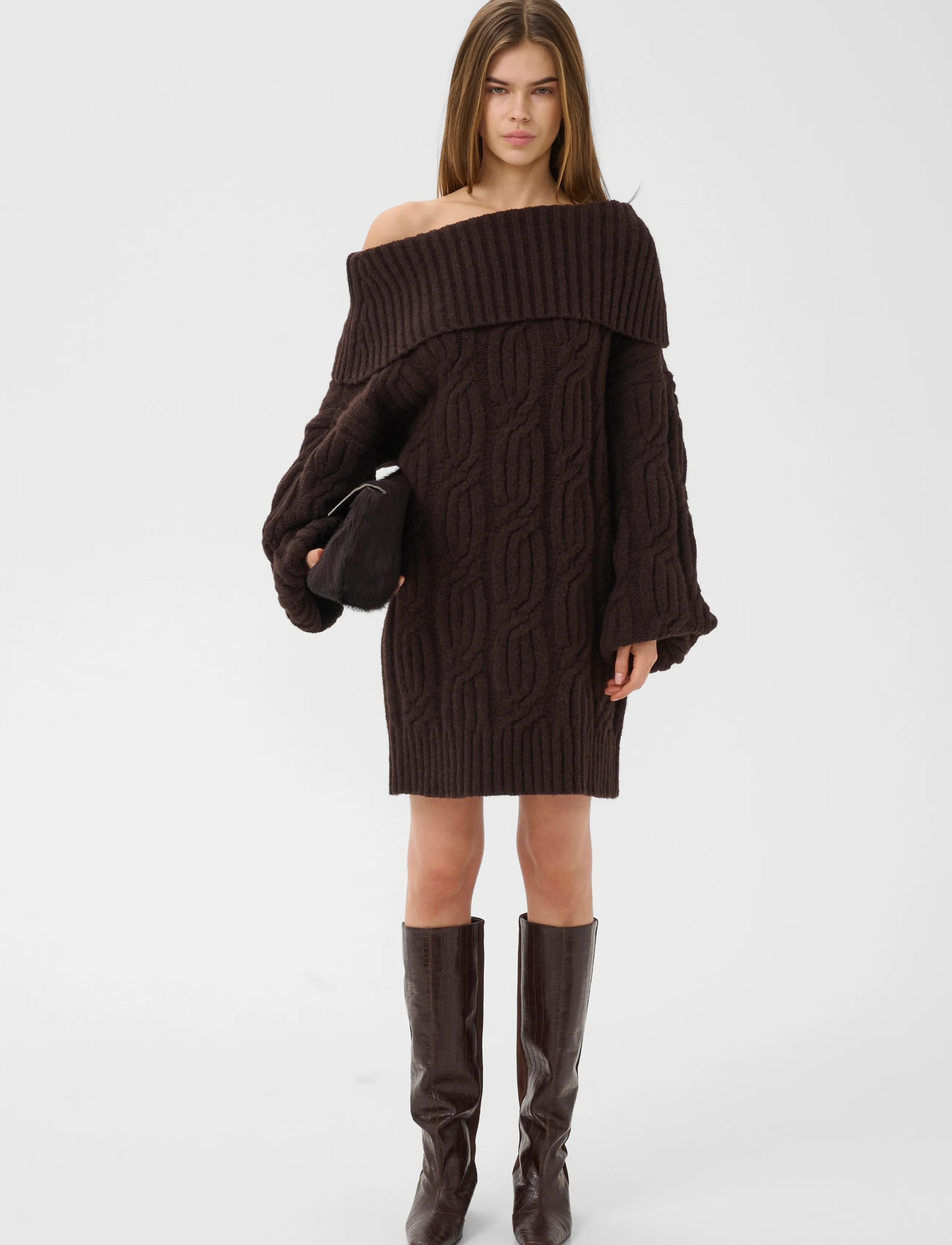 Gestuz - GZjosely dress - strickkleider - ganache - 3