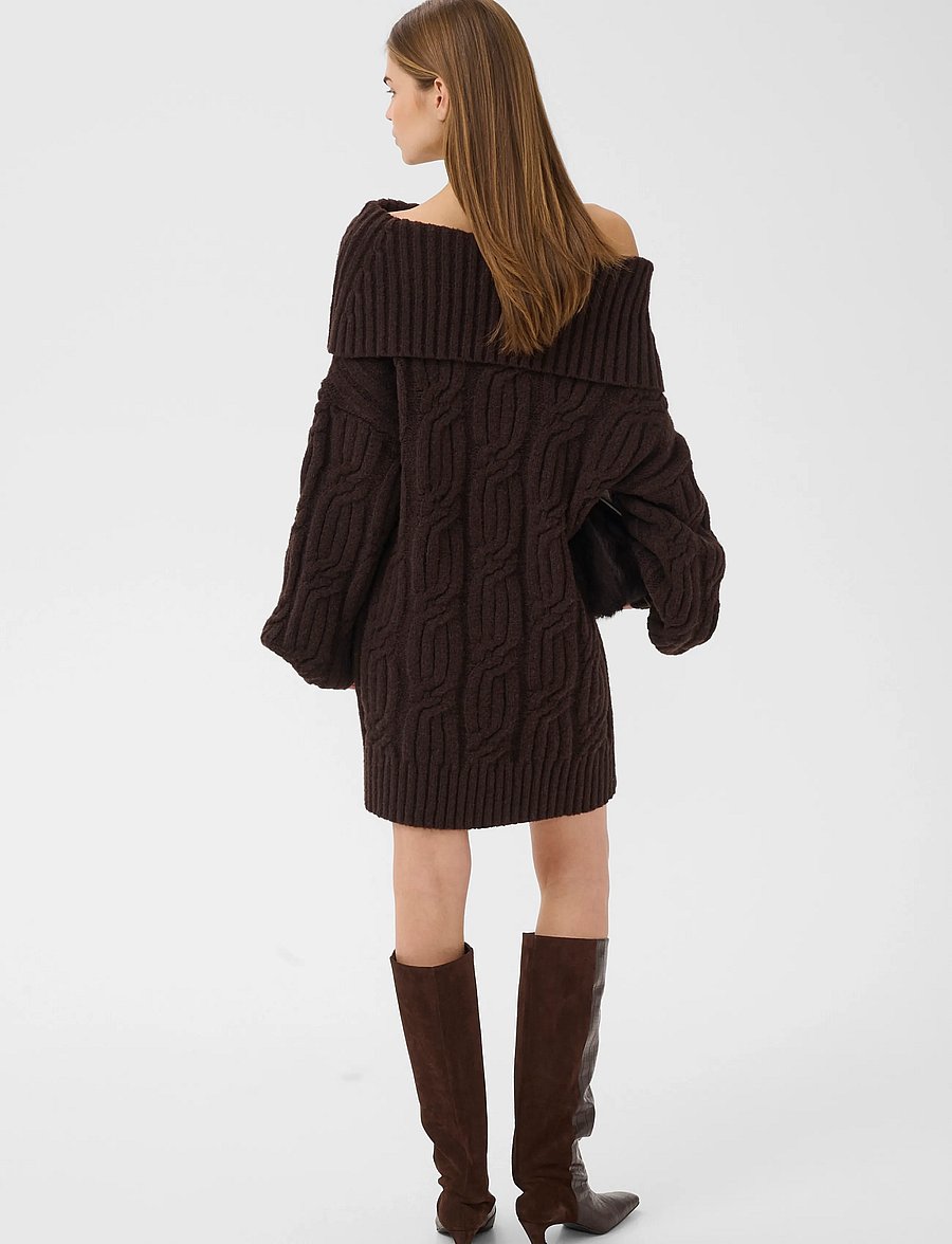 Gestuz - GZjosely dress - strikkjoler - ganache - 4