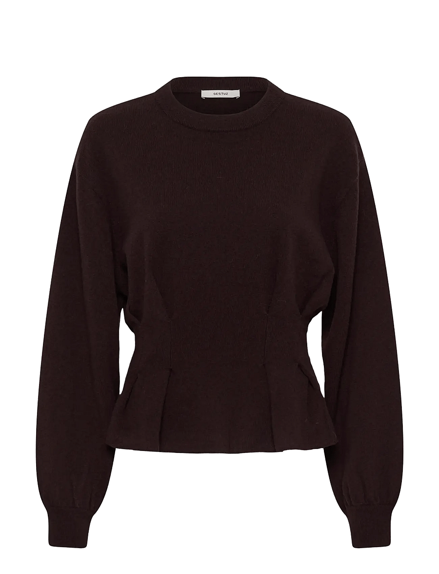 Gestuz - GZmanzi waist pullover - kampsunid - ganache - 0