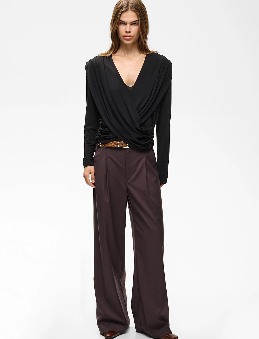 Gestuz - GZjosefi top - långärmade blusar - black - 3