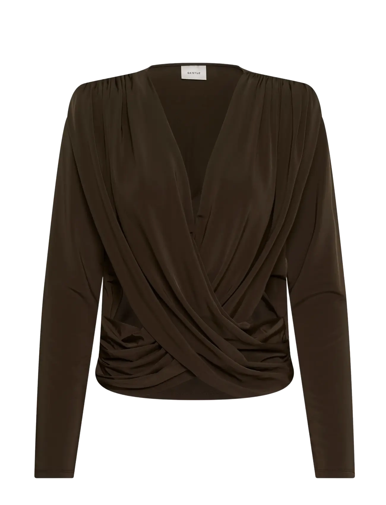 Gestuz GZjosefi top - Langærmede bluser - SLATE BLACK / khaki/green