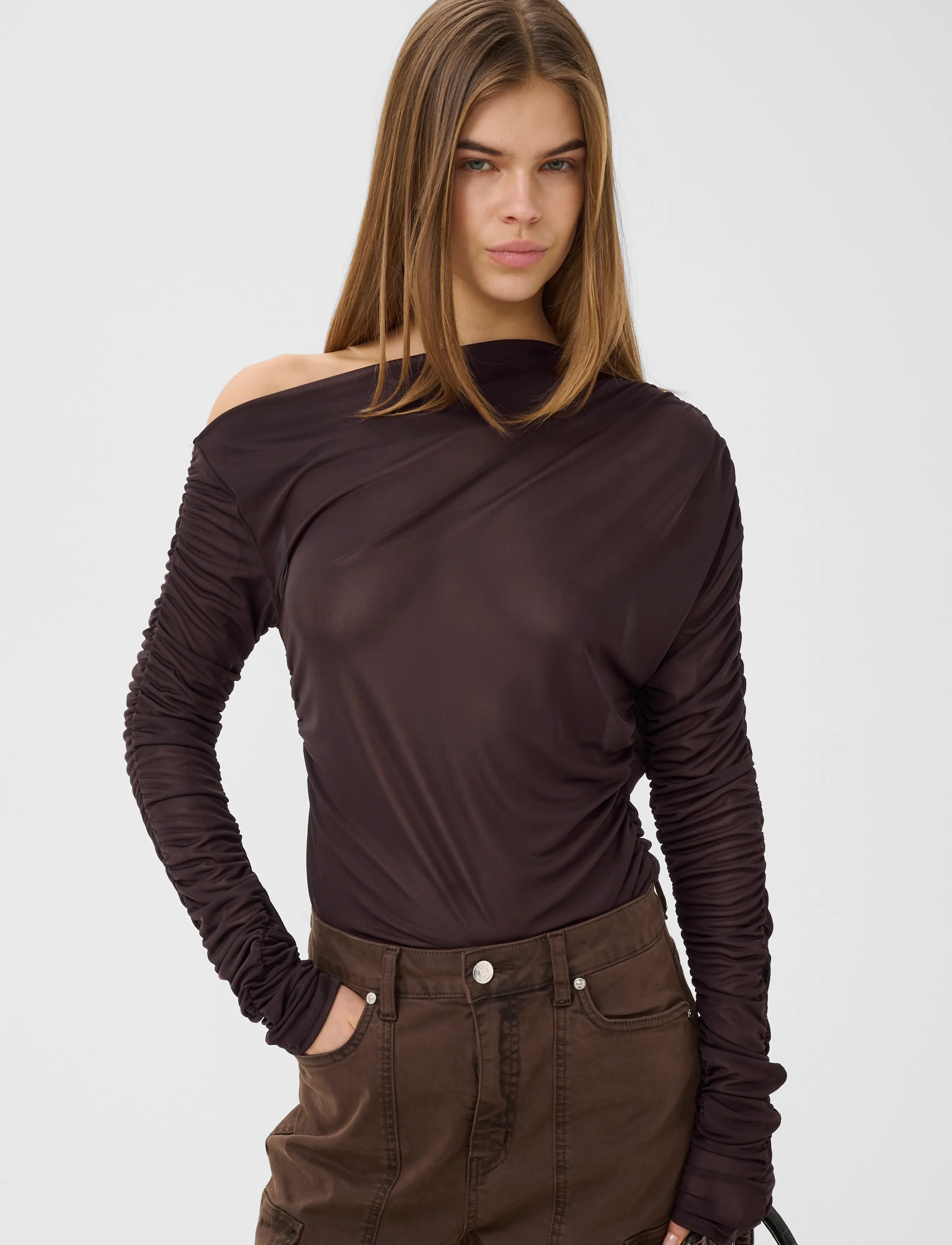 Gestuz - GZsvedae ls top - langærmede toppe - deep plum - 2