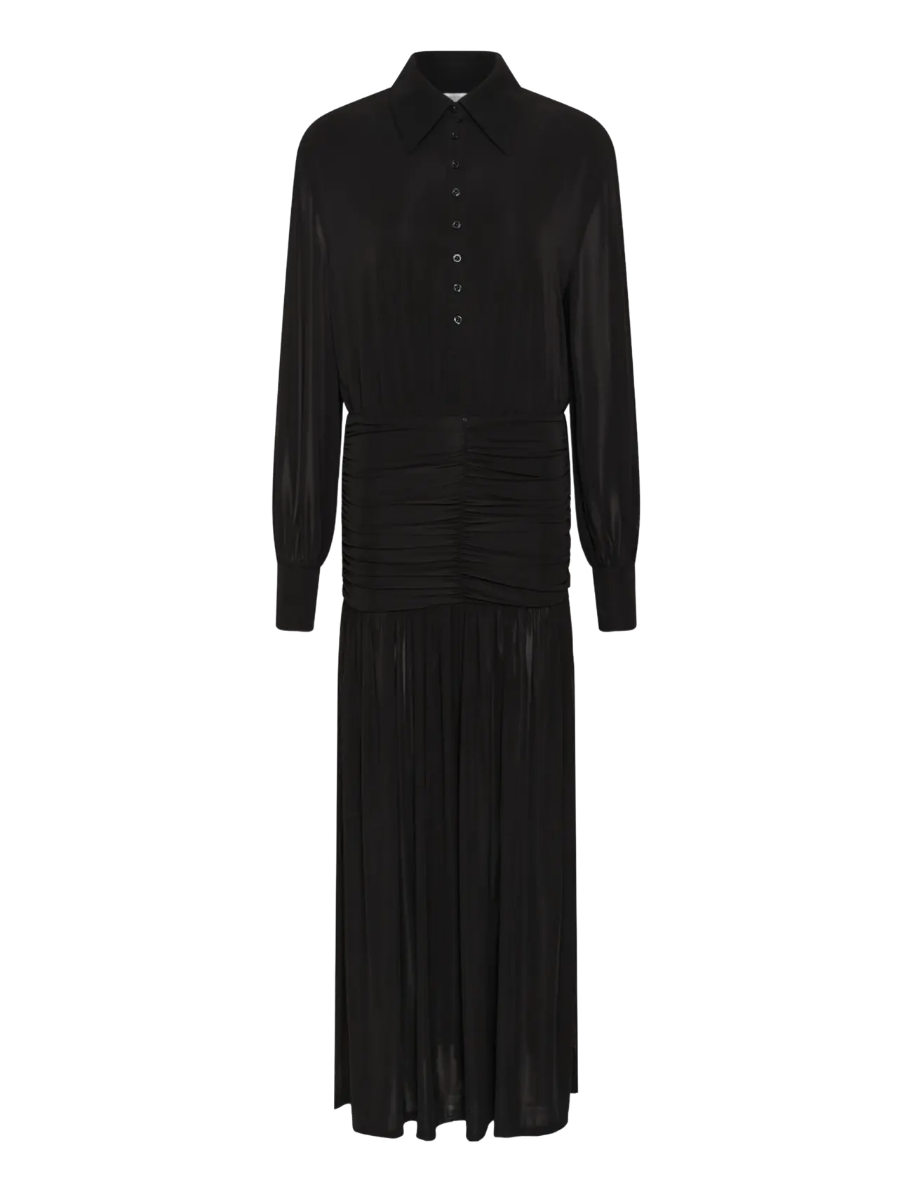Gestuz GZsvedae dress - Skjortekjoler - BLACK / black