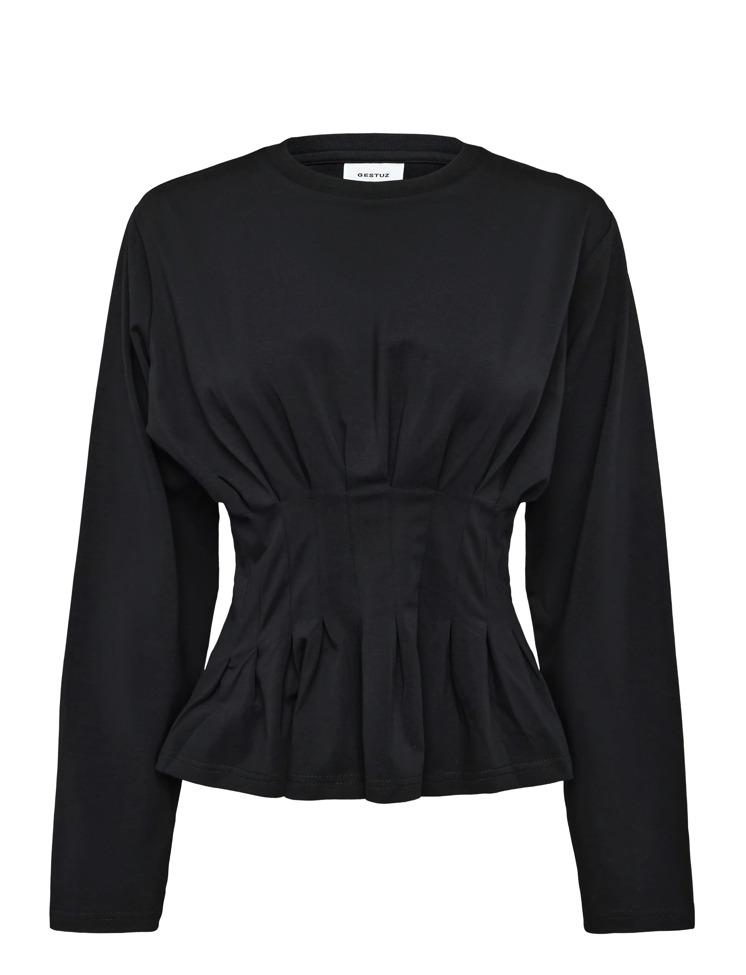 Gestuz GZinez LS tee - T-shirts & Toppe - BLACK / black