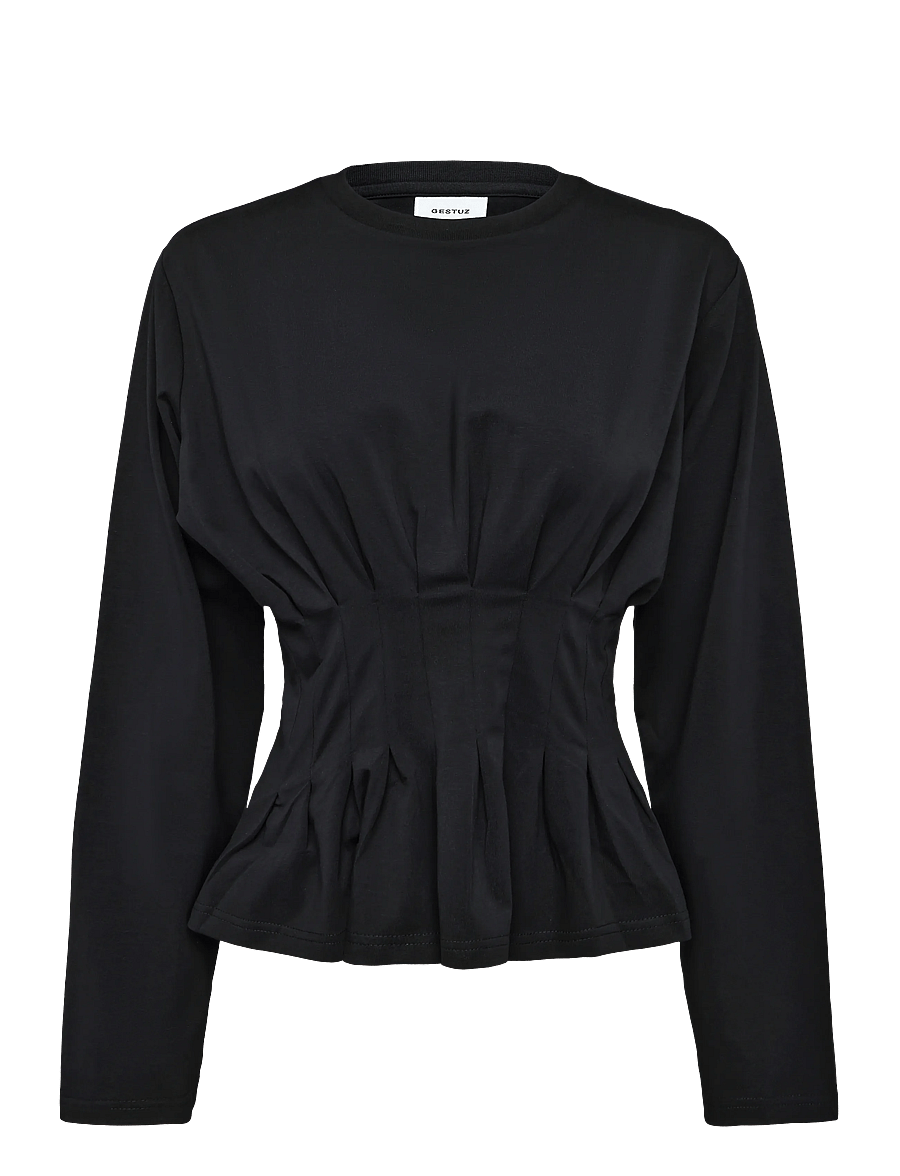 Gestuz - GZinez LS tee - langærmede toppe - black - 0
