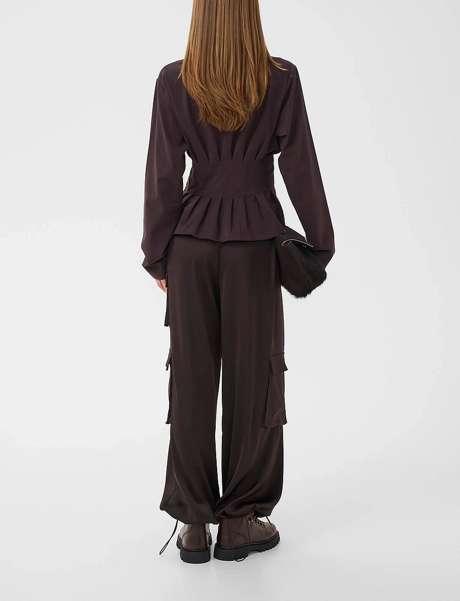 Gestuz - GZinez LS tee - langärmlige tops - ganache - 4