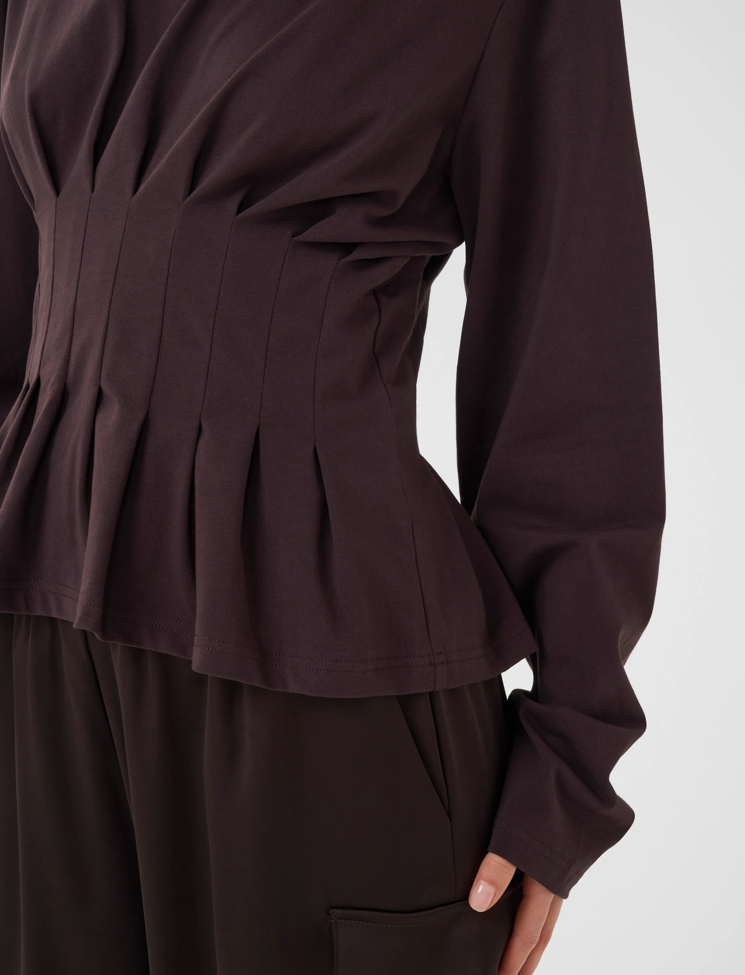 Gestuz - GZinez LS tee - langärmlige tops - ganache - 5