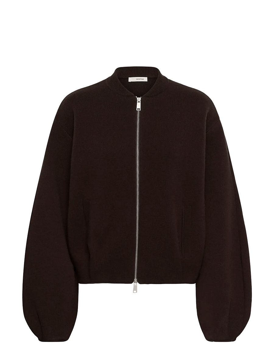 Gestuz - GZvictora cardigan - bomberjakid - ganache - 0
