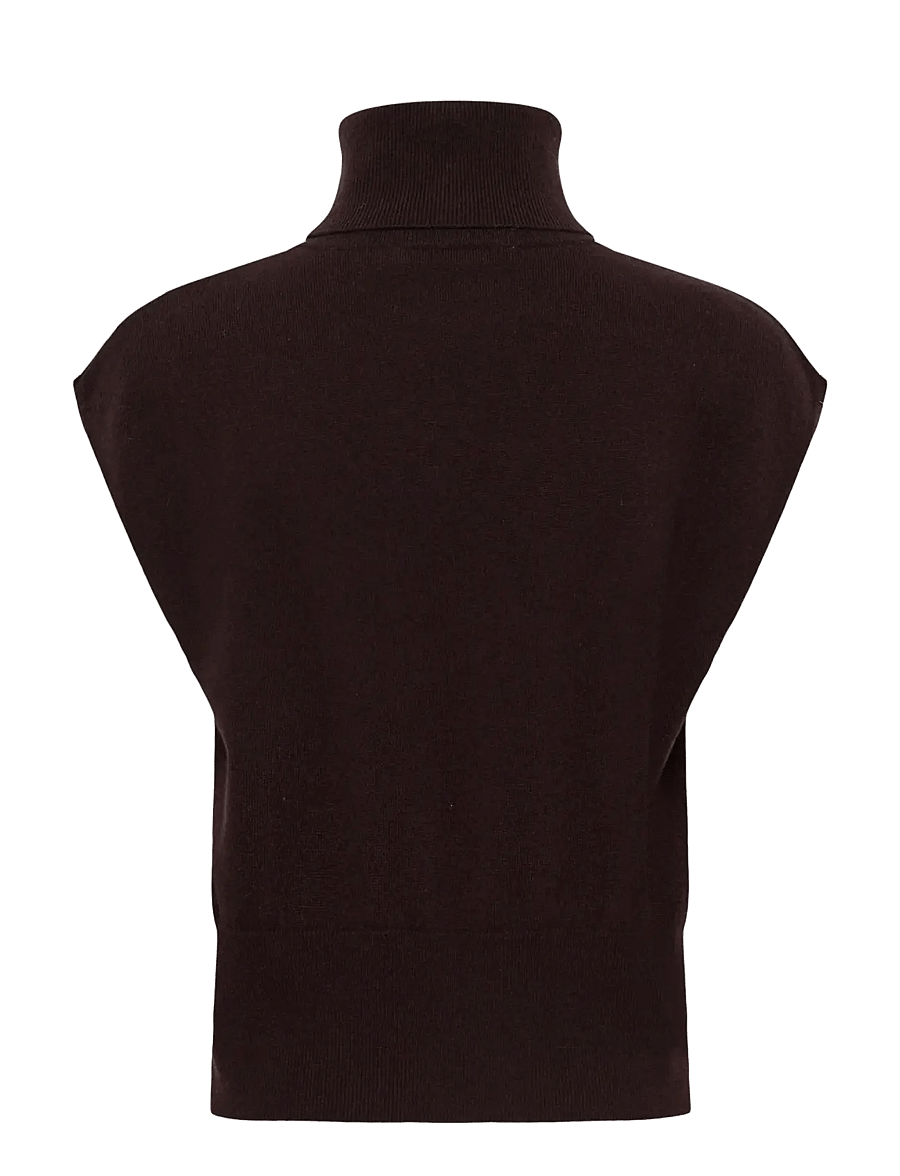 Gestuz - GZmanzi waistcoat - kootud vestid - ganache - 1