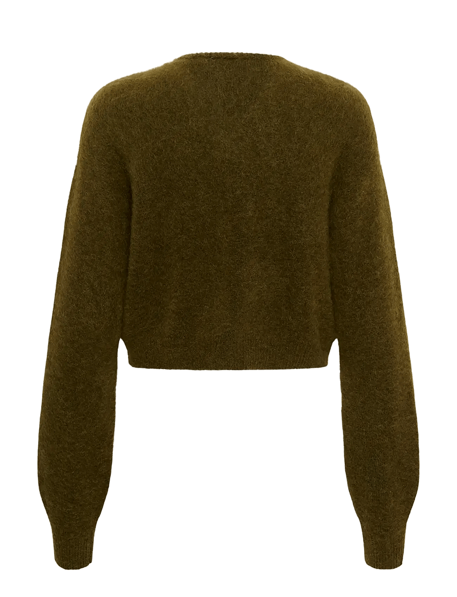 Gestuz - GZdebbie short cardigan - crop tops - plantation melange - 1
