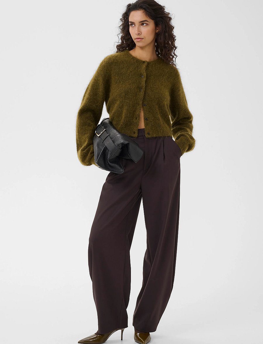 Gestuz - GZdebbie short cardigan - crop tops - plantation melange - 3