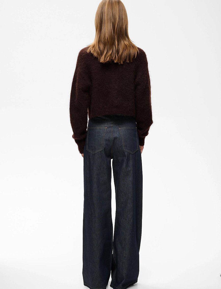 Gestuz - GZdebbie short cardigan - crop tops - plum melange - 4