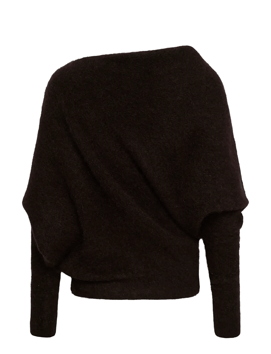 Gestuz - GZdebbie drape pullover - kampsunid - ganache melange - 1